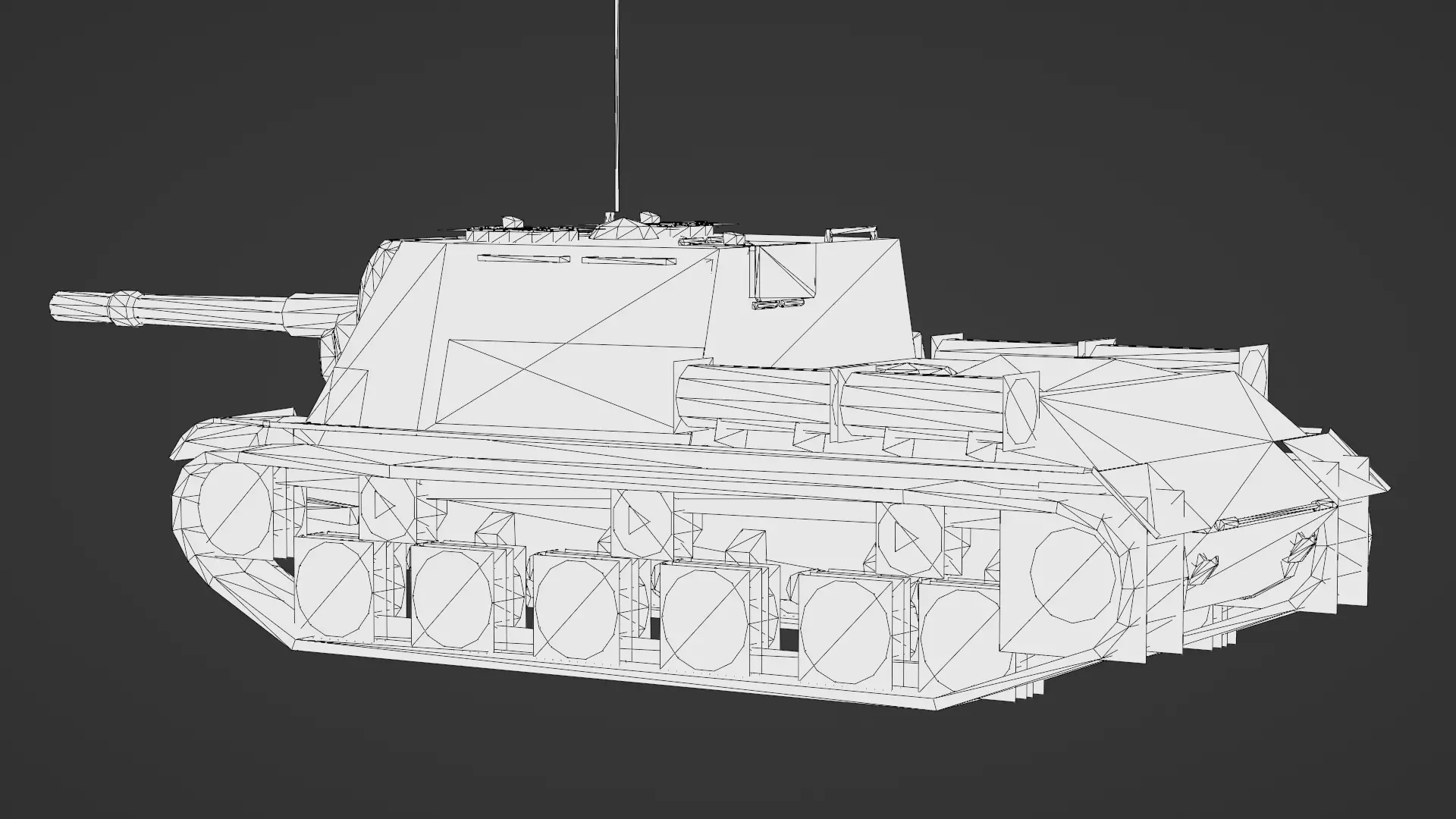  ISU-152 3D Model Low-poly 3D model_27