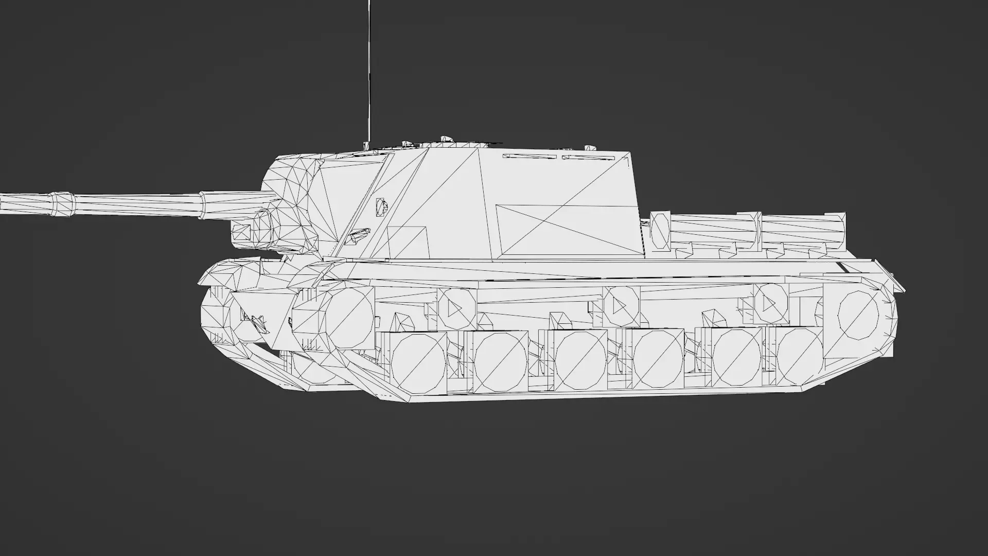  ISU-152 3D Model Low-poly 3D model_29