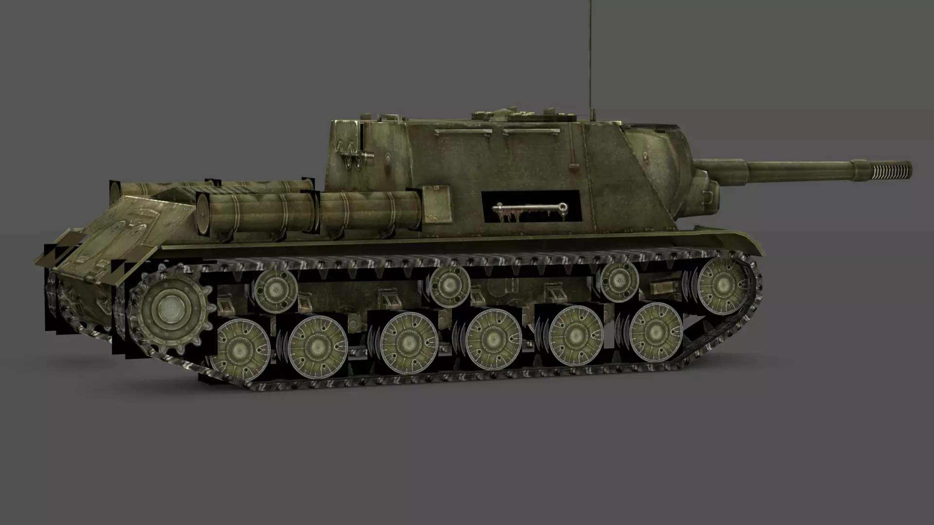  ISU-152 3D Model Low-poly 3D model_8