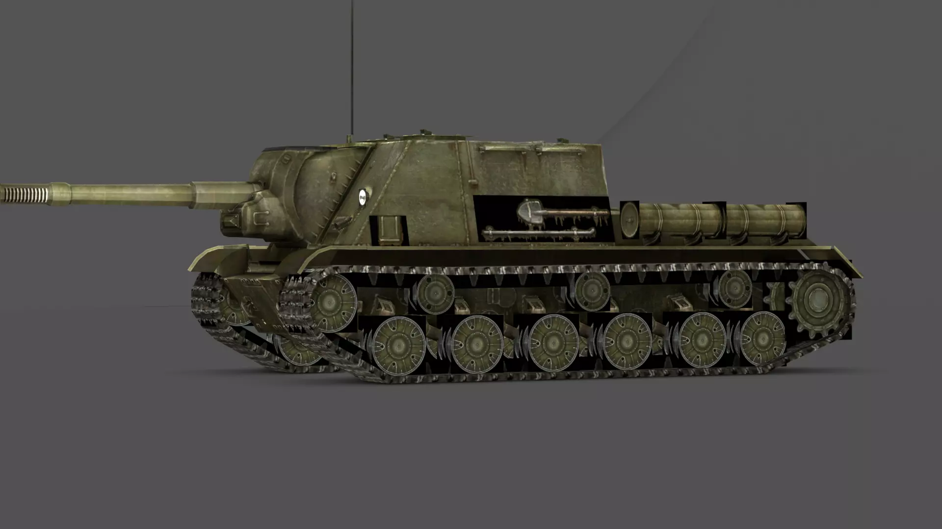  ISU-152 3D Model Low-poly 3D model_5