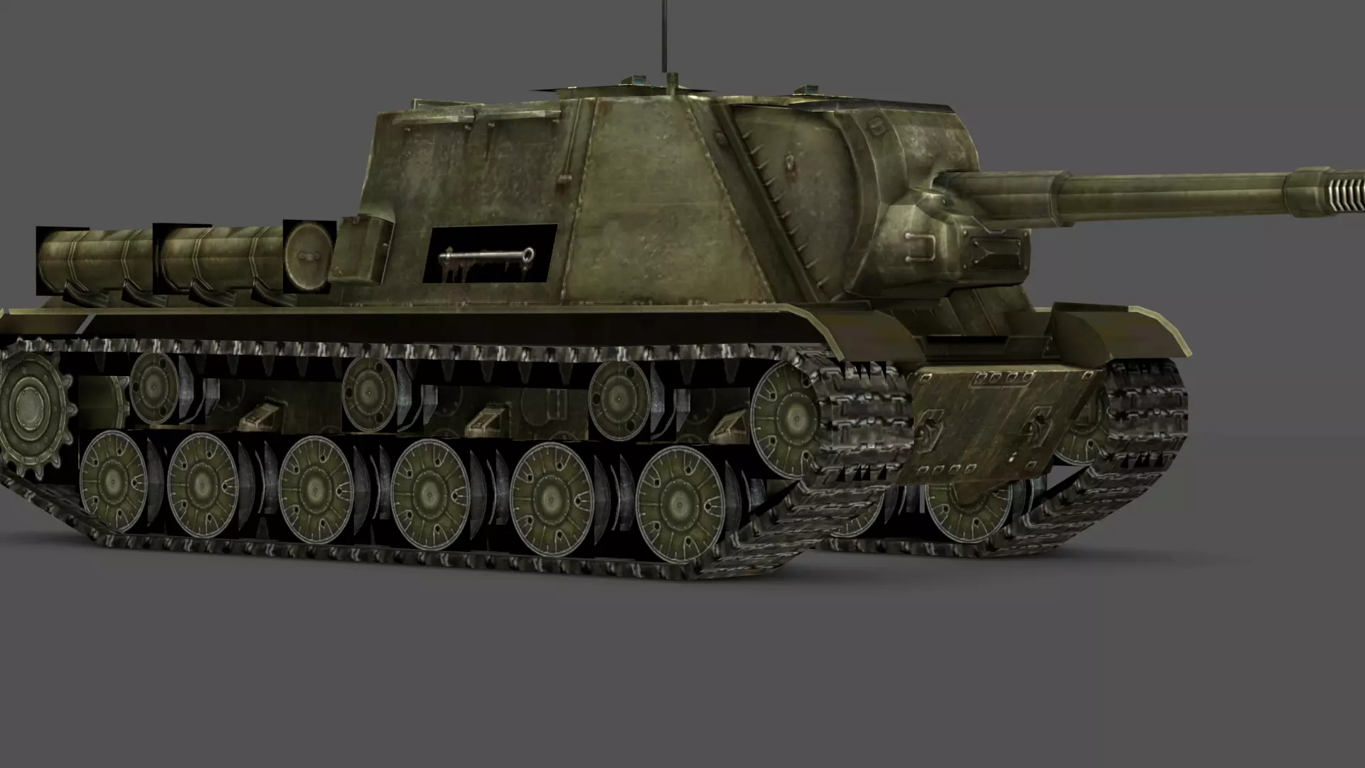  ISU-152 3D Model Low-poly 3D model_9