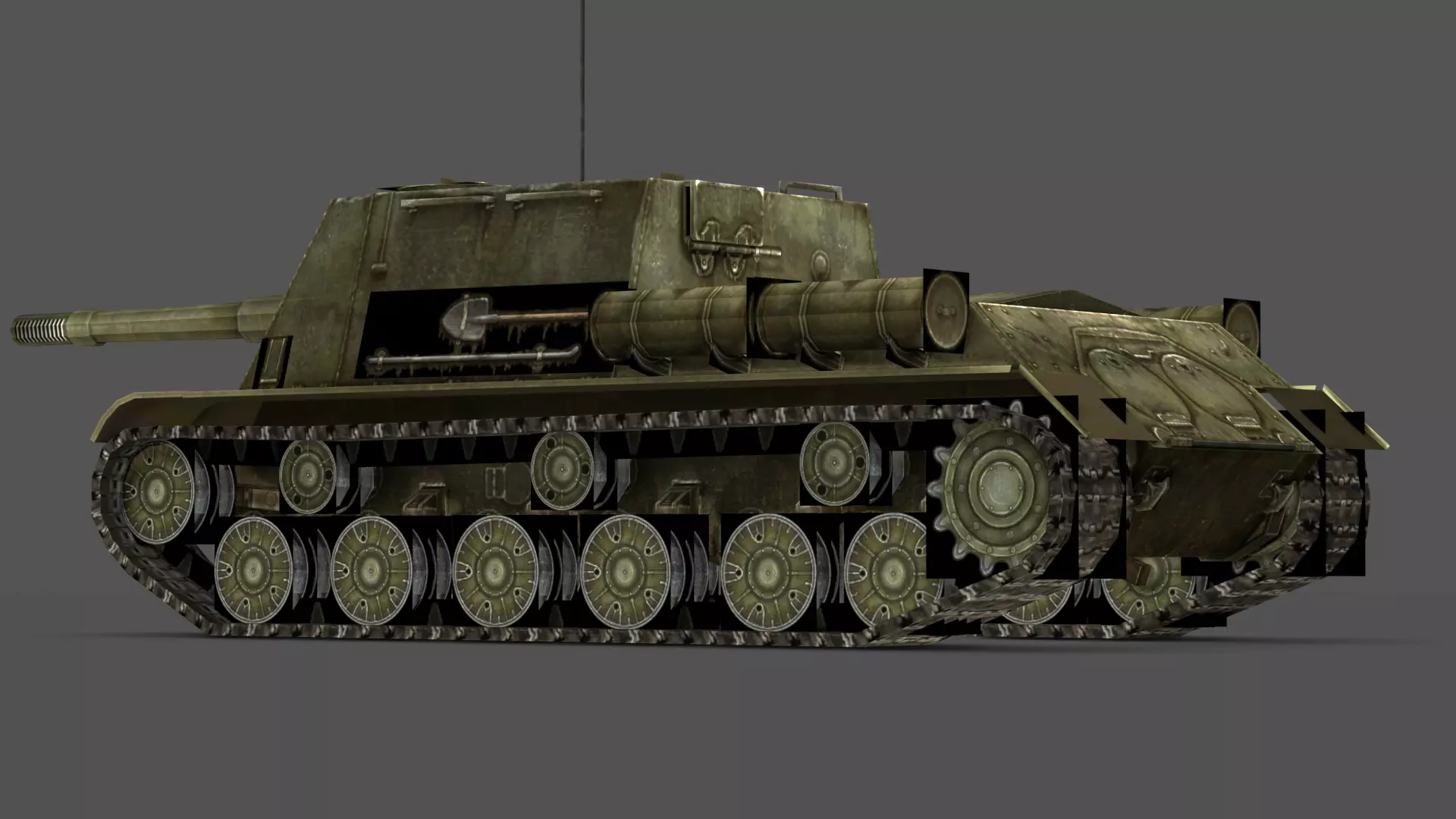  ISU-152 3D Model Low-poly 3D model_3
