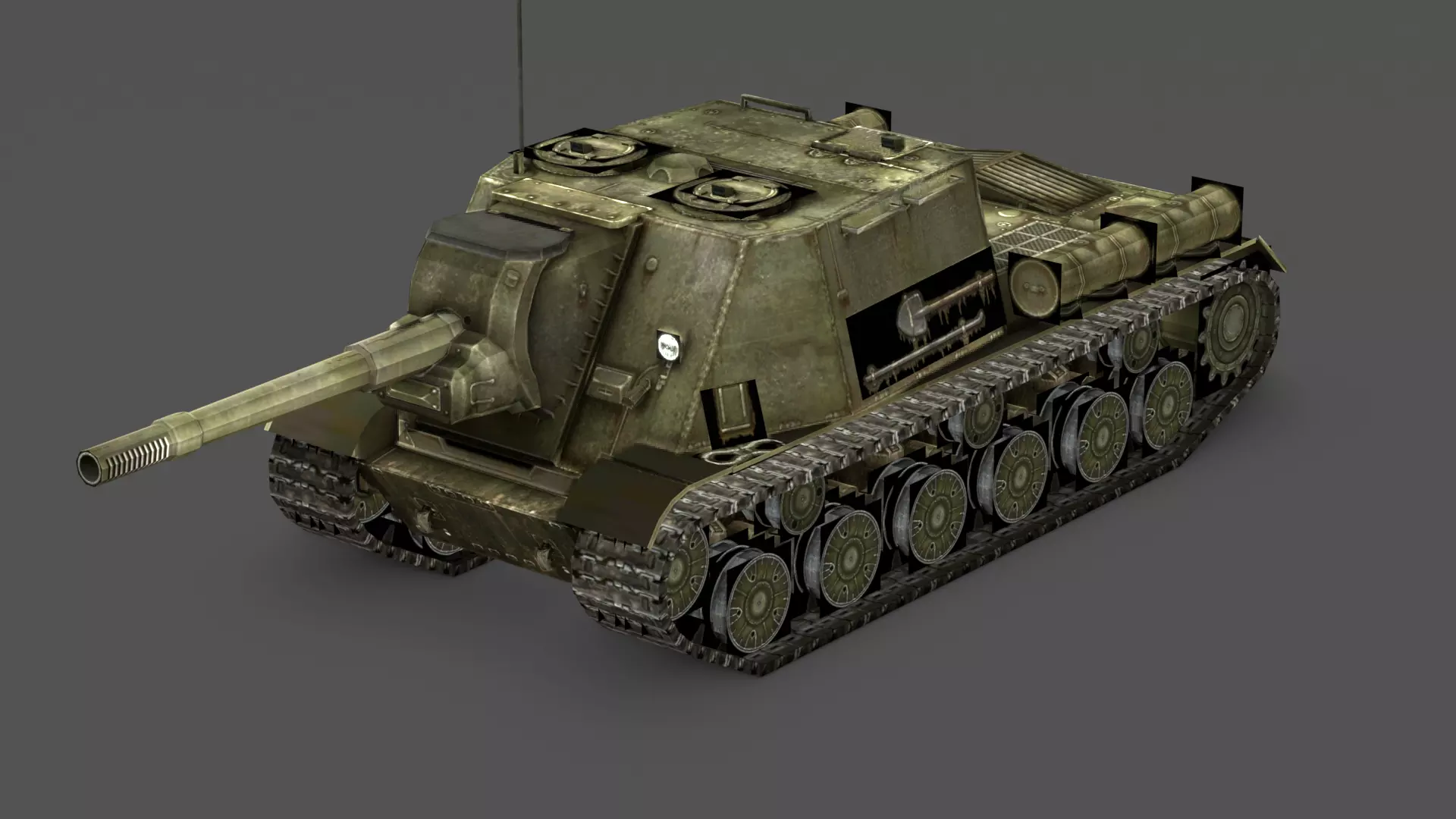  ISU-152 3D Model Low-poly 3D model_11