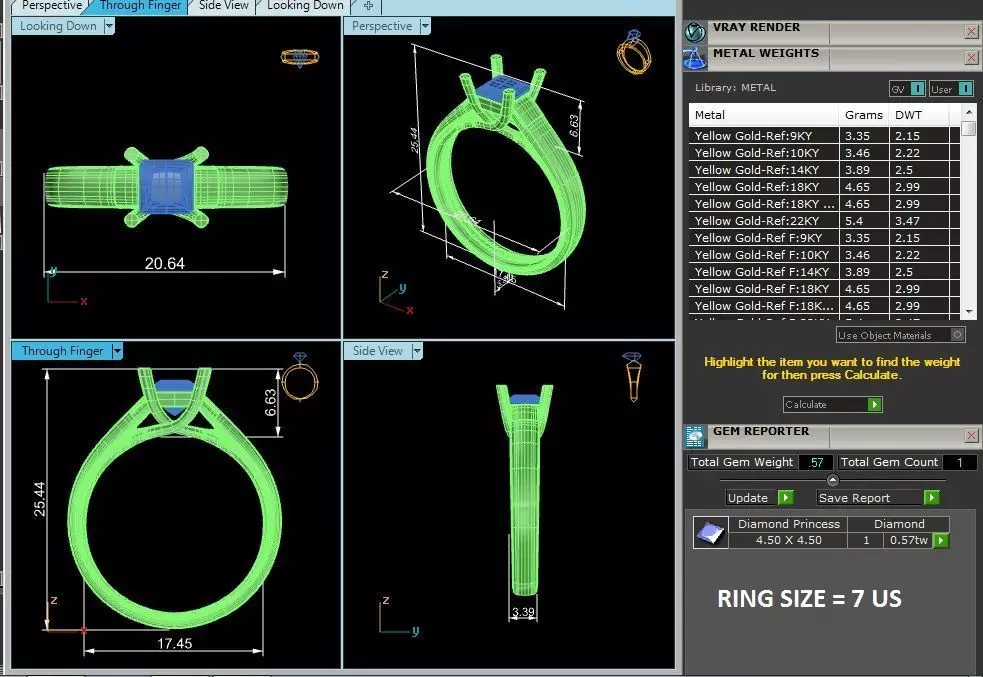 pack of 5 rings 3D print model_4