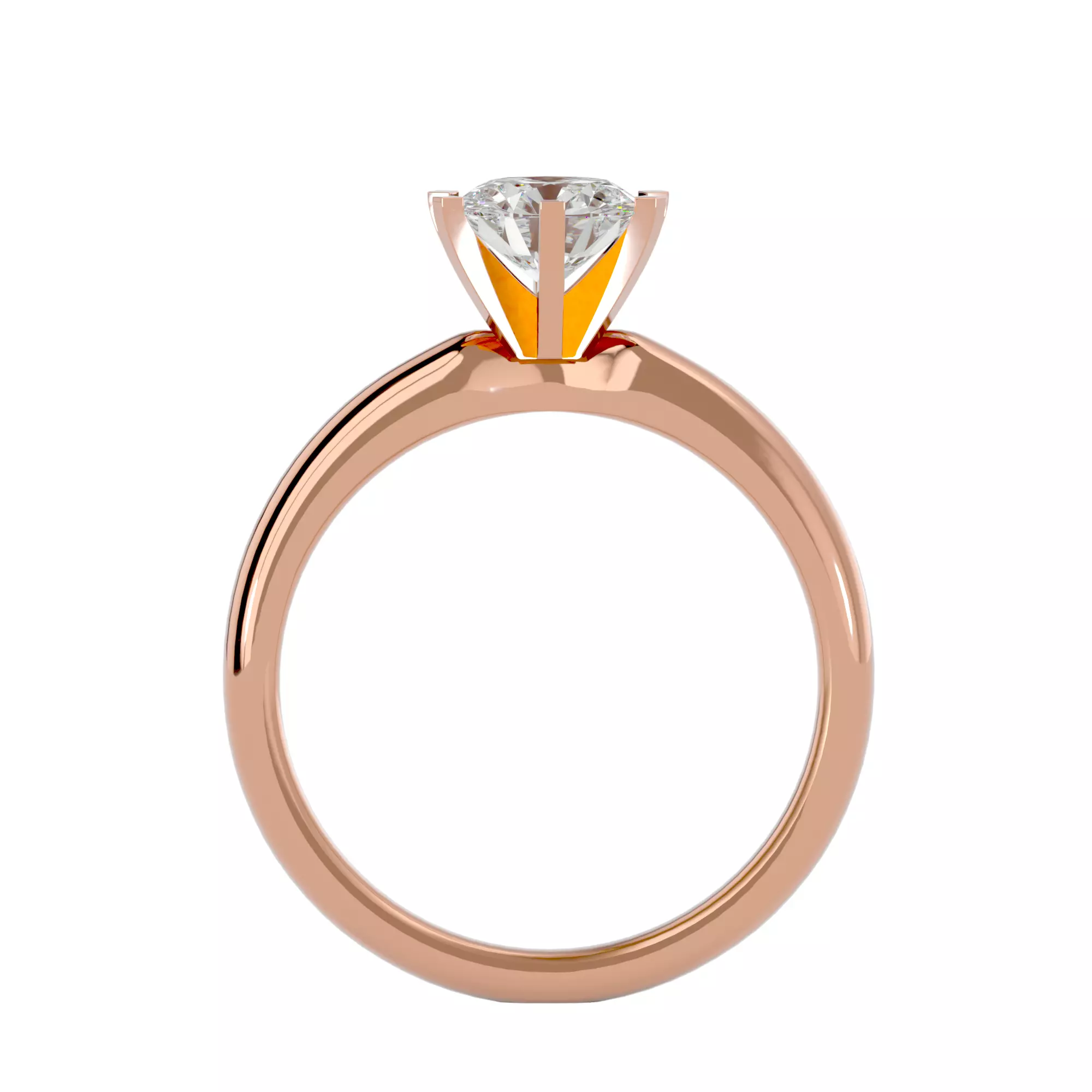 pack of 5 rings 3D print model_129