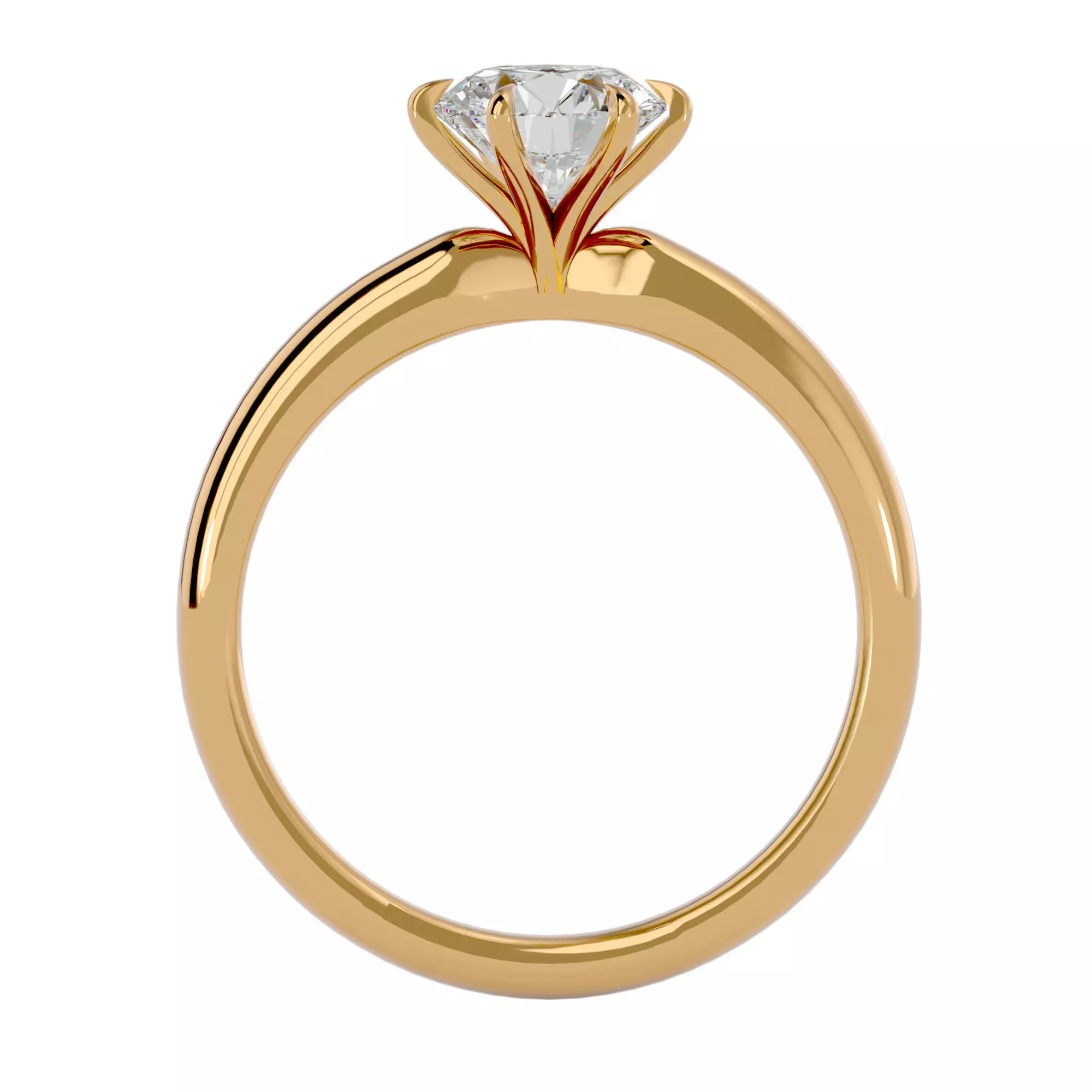 pack of 5 rings 3D print model_58