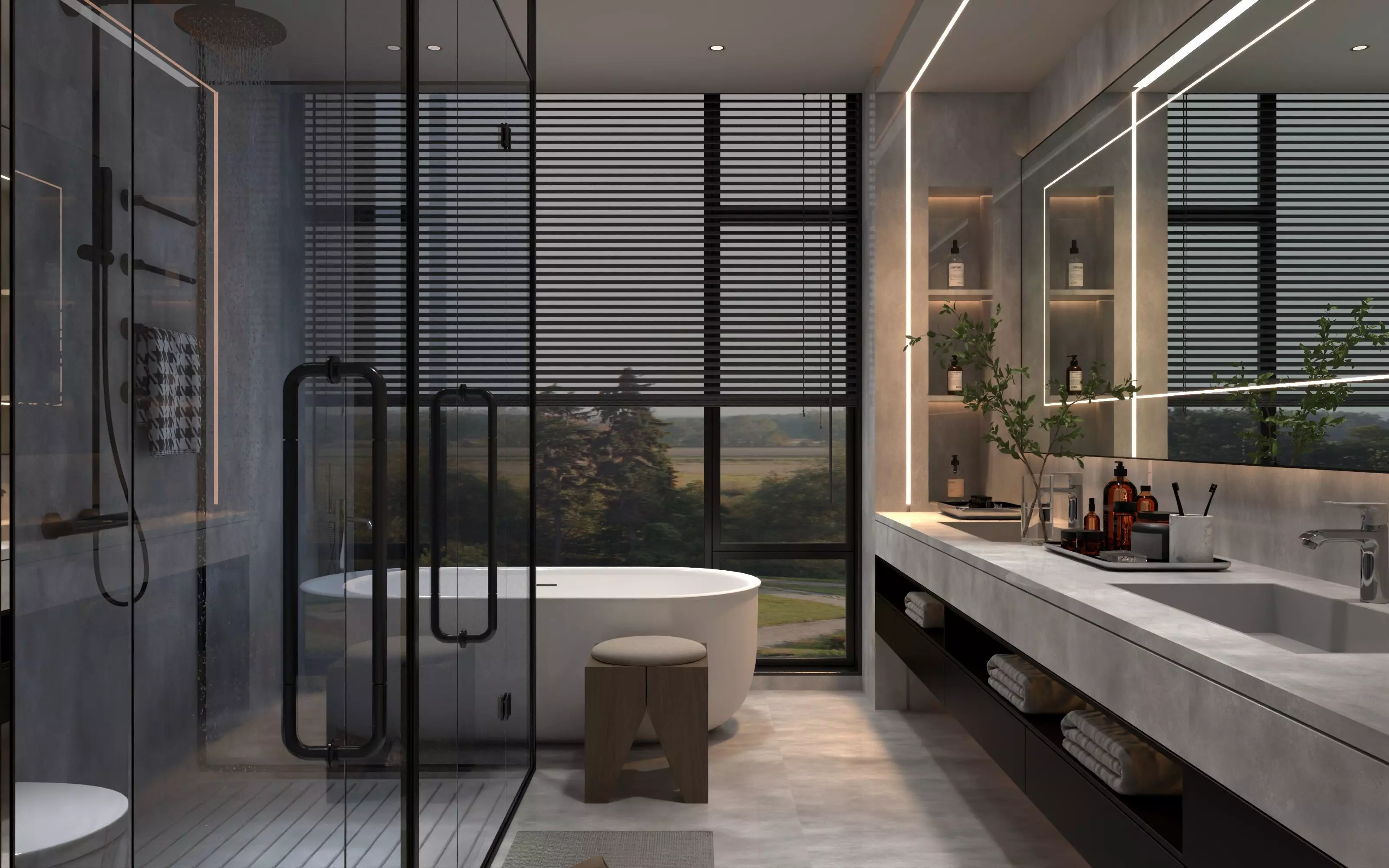 Bathroom 010 Low-poly 3D model