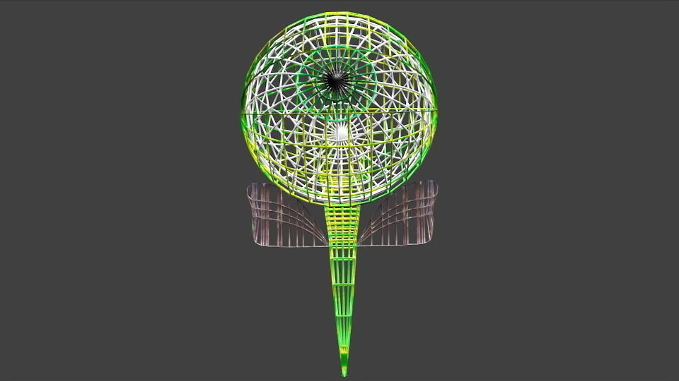 Code name 01102016 One-Eye Monster Low-poly 3D model_3