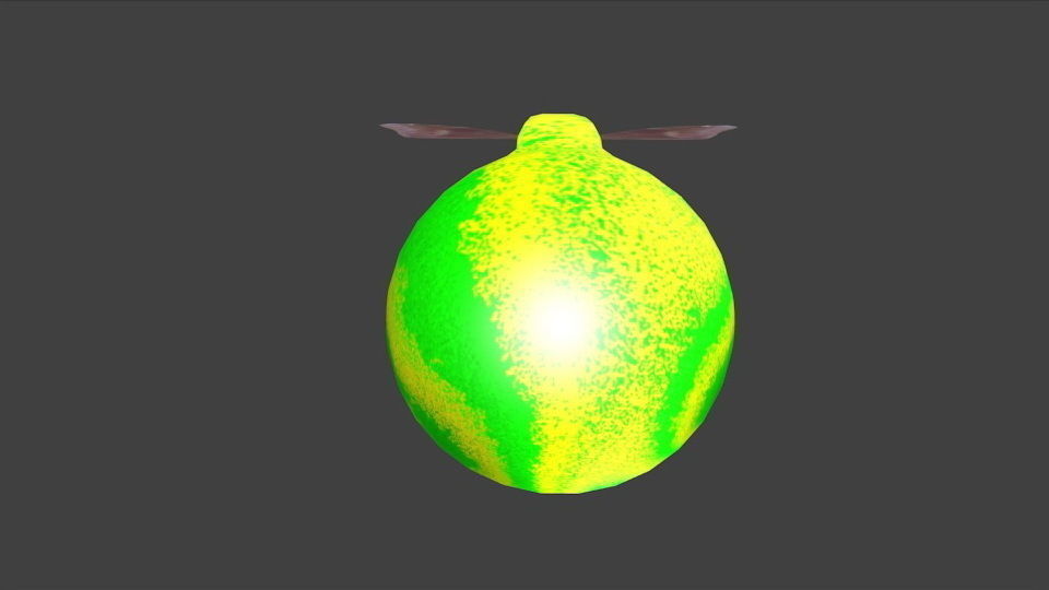 Code name 01102016 One-Eye Monster Low-poly 3D model_1