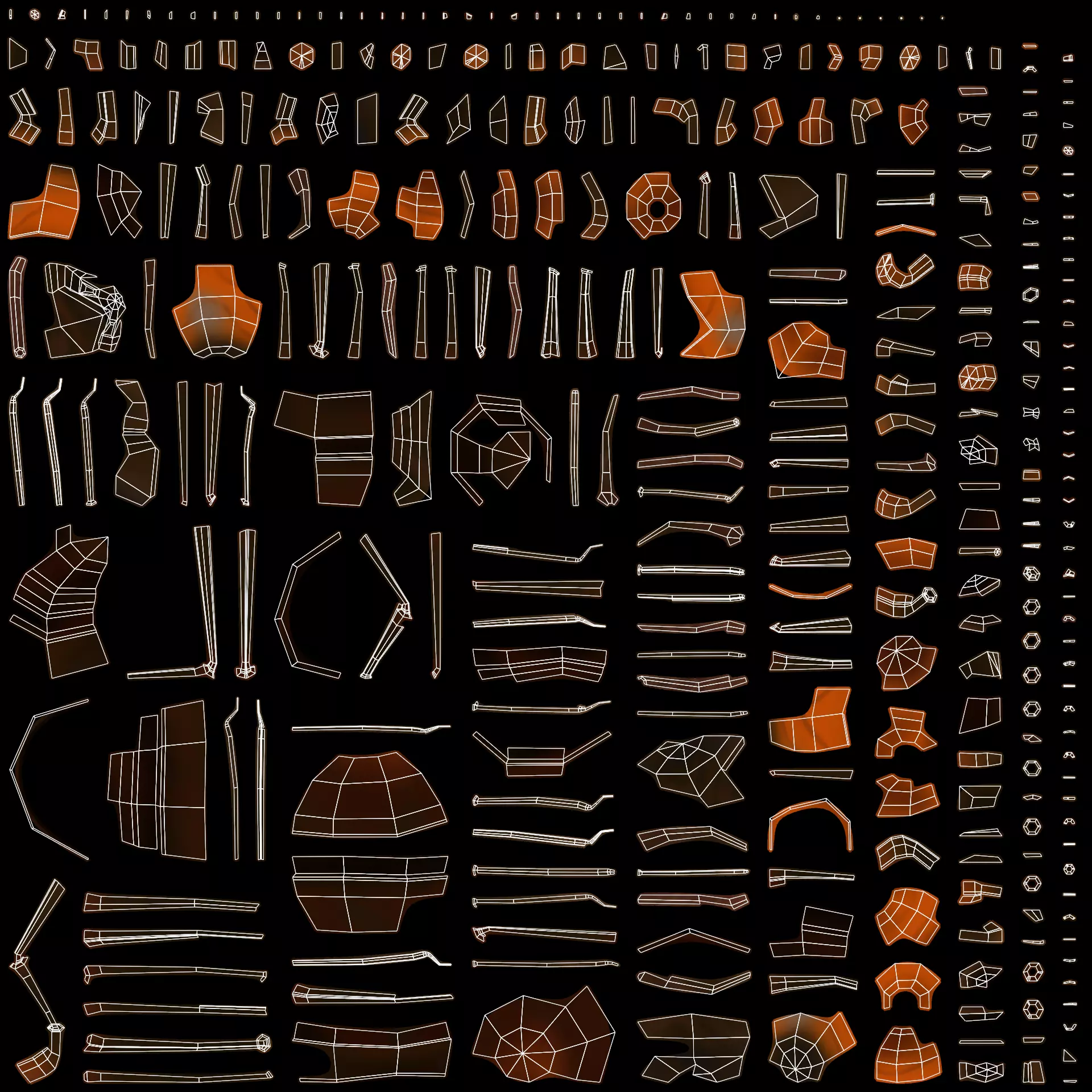 Ant - Formica Rufa Low-poly 3D model_7