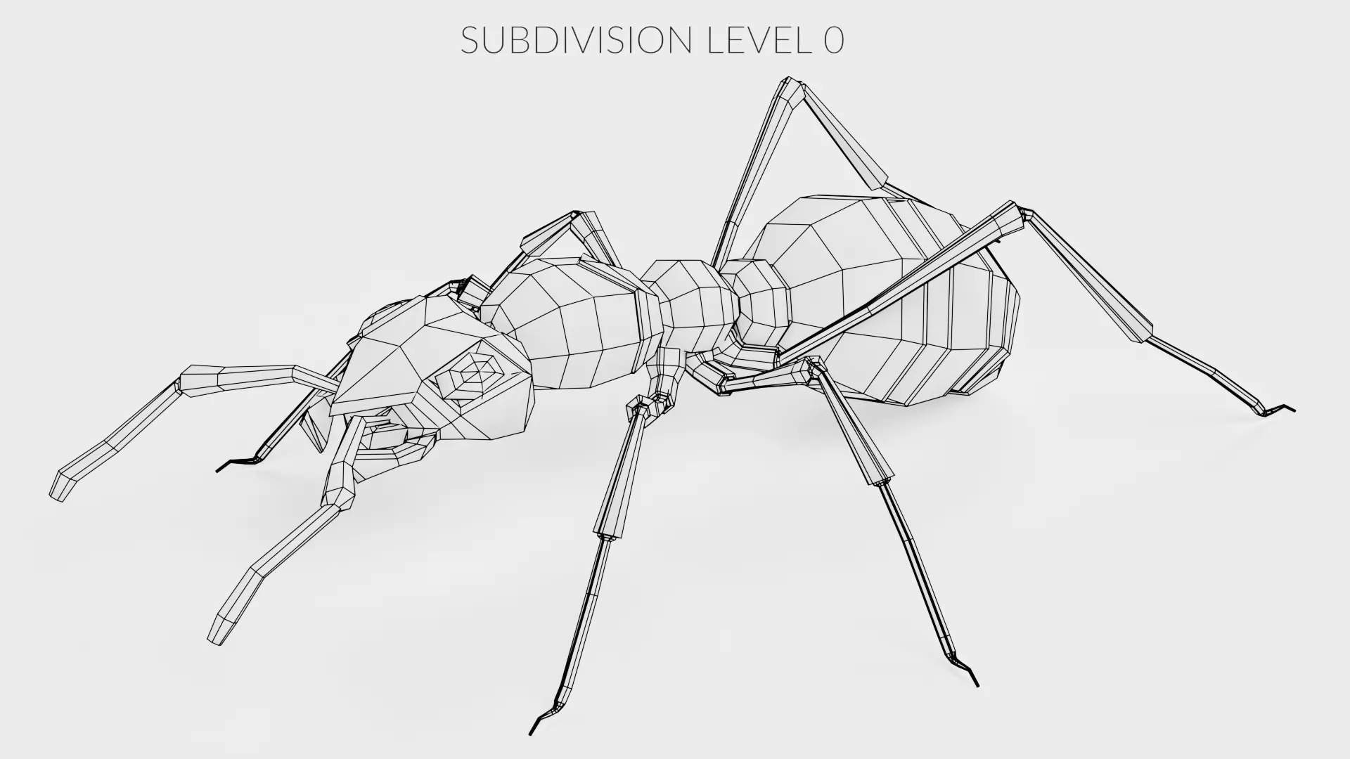 Ant - Formica Rufa Low-poly 3D model_8
