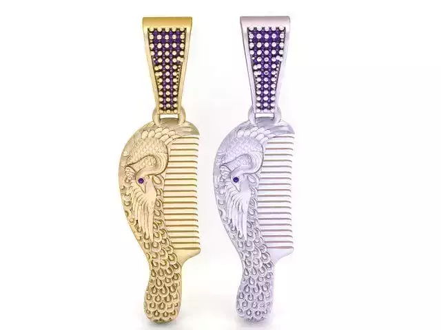 COMB PENDANT 3D PRINTBLE MODEL 