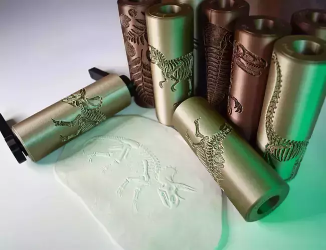 Texture Rollers Fossil Skeletons