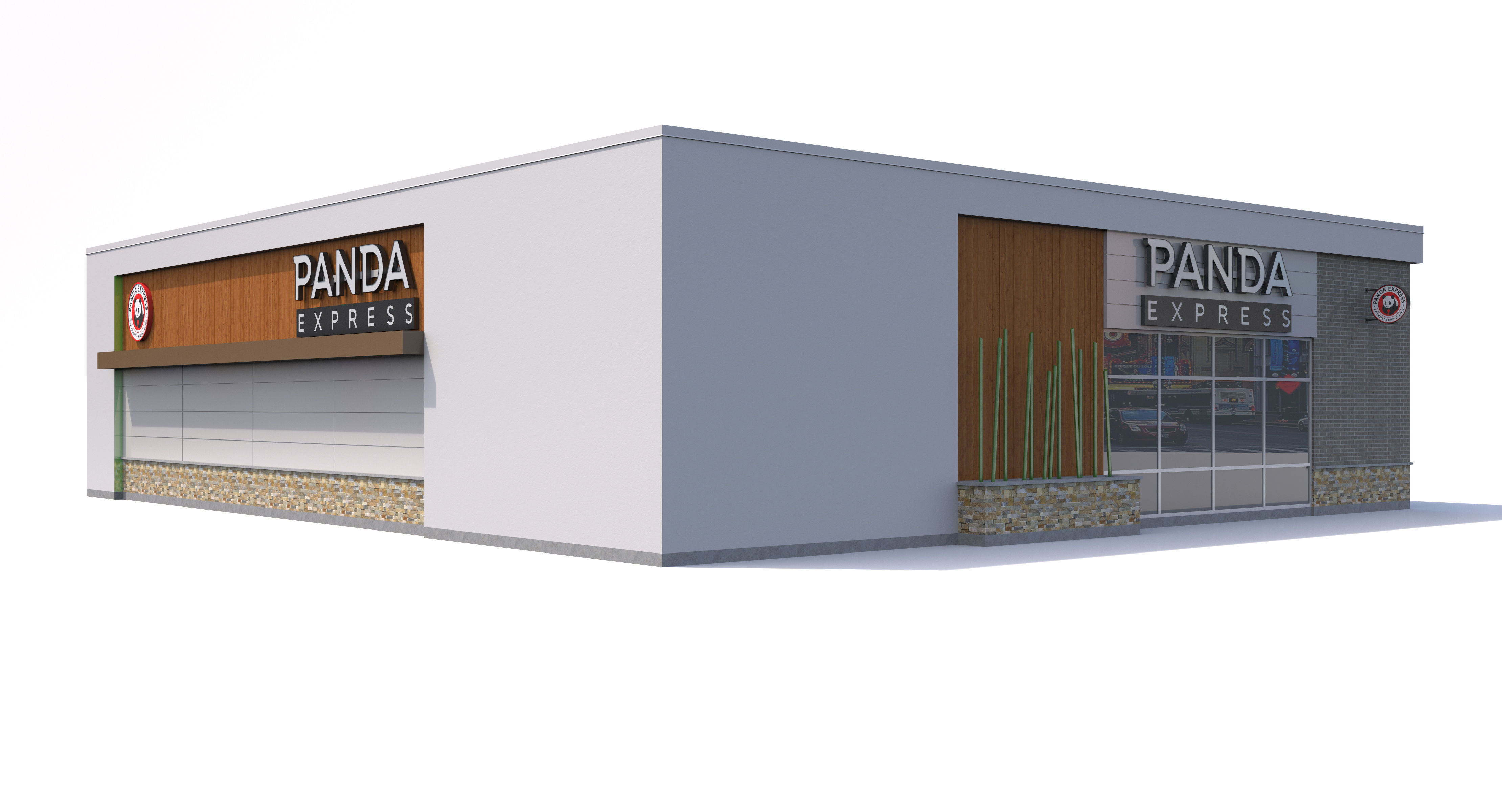 Panda Express 3D model_5