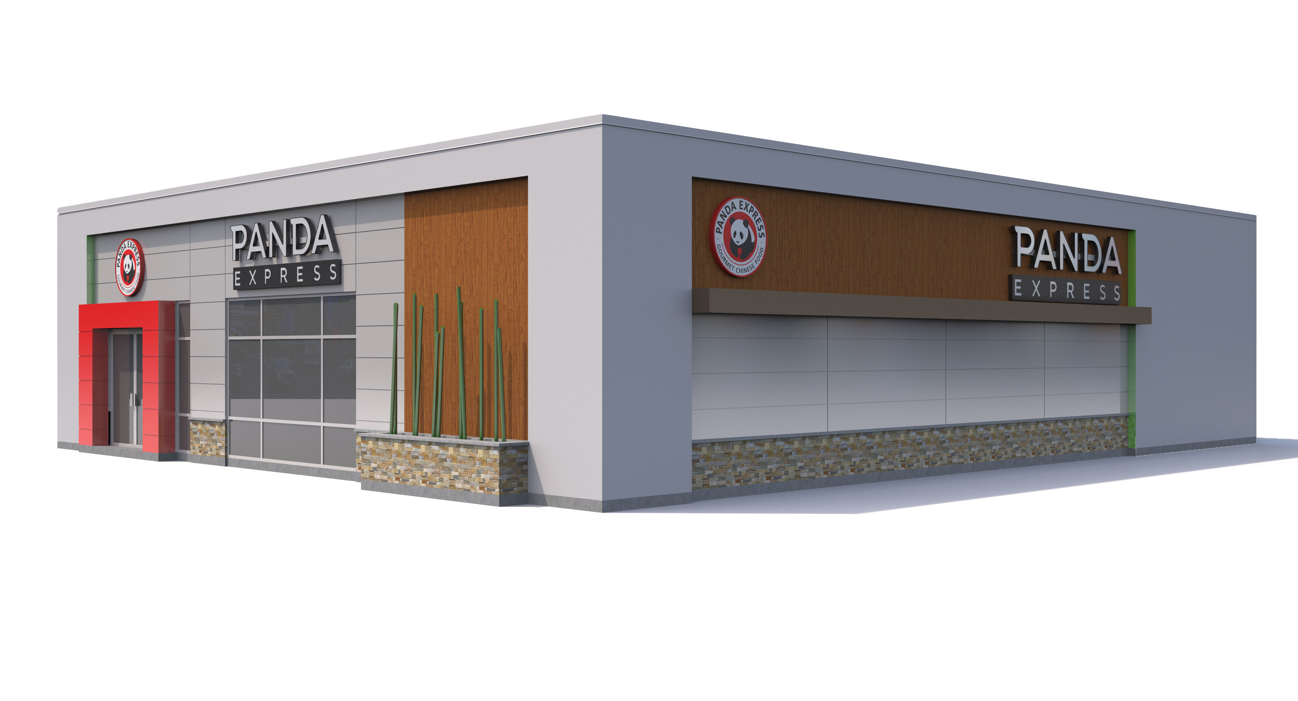 Panda Express 3D model_4