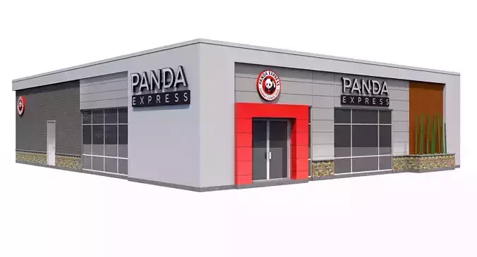 Panda Express 3D model
