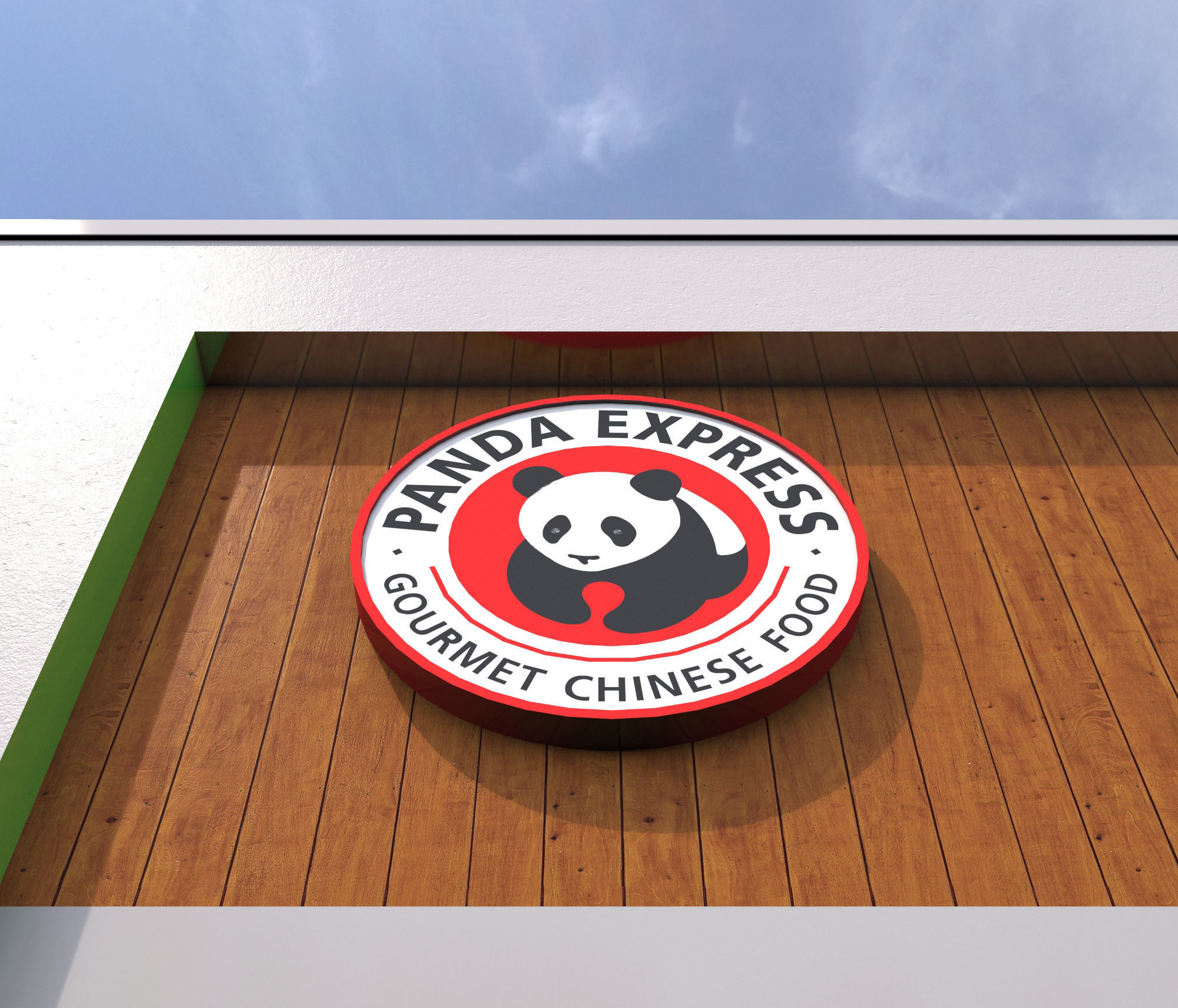 Panda Express 3D model_2