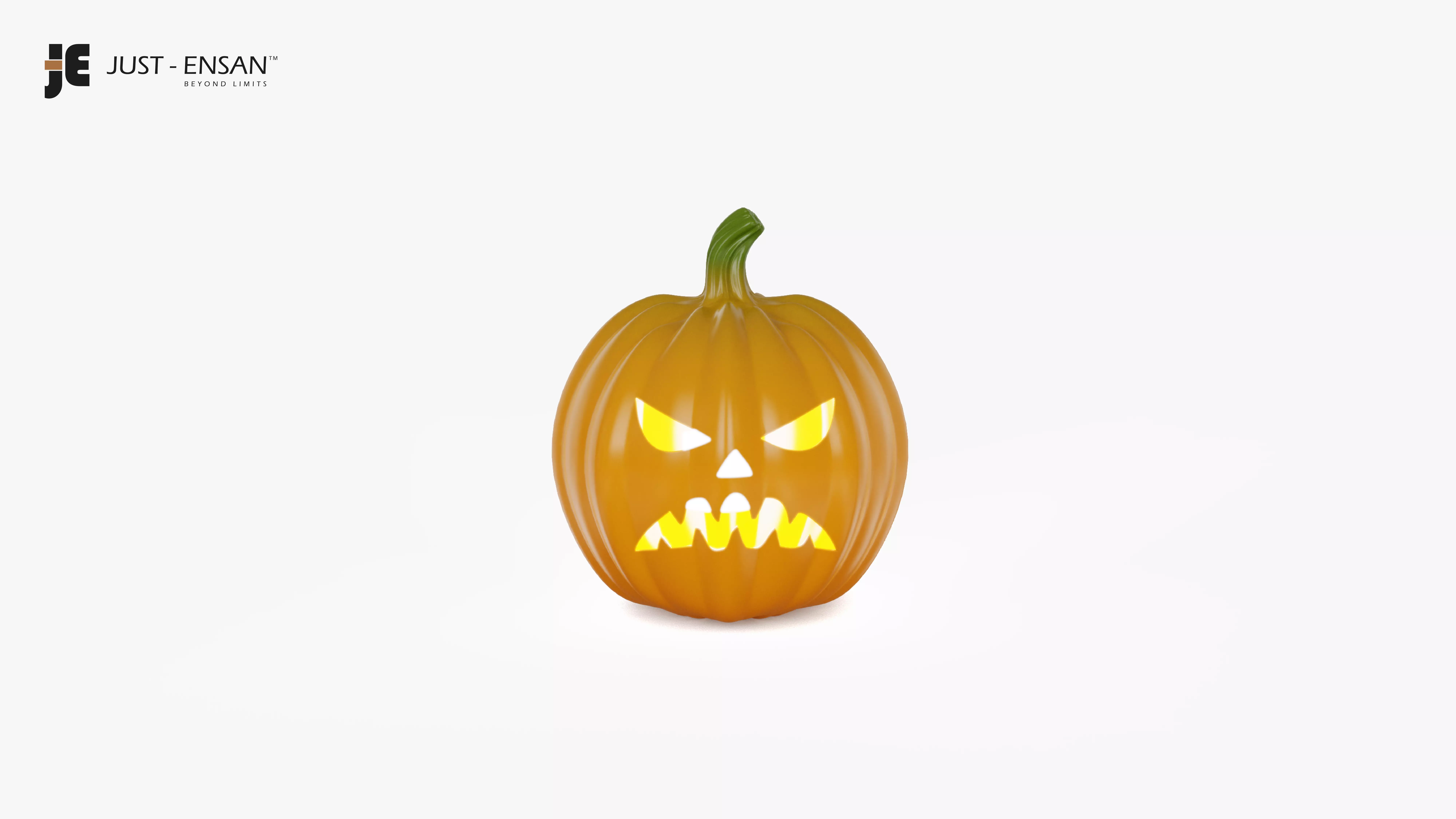 Halloween Pumpkin lamp 3D print model_4