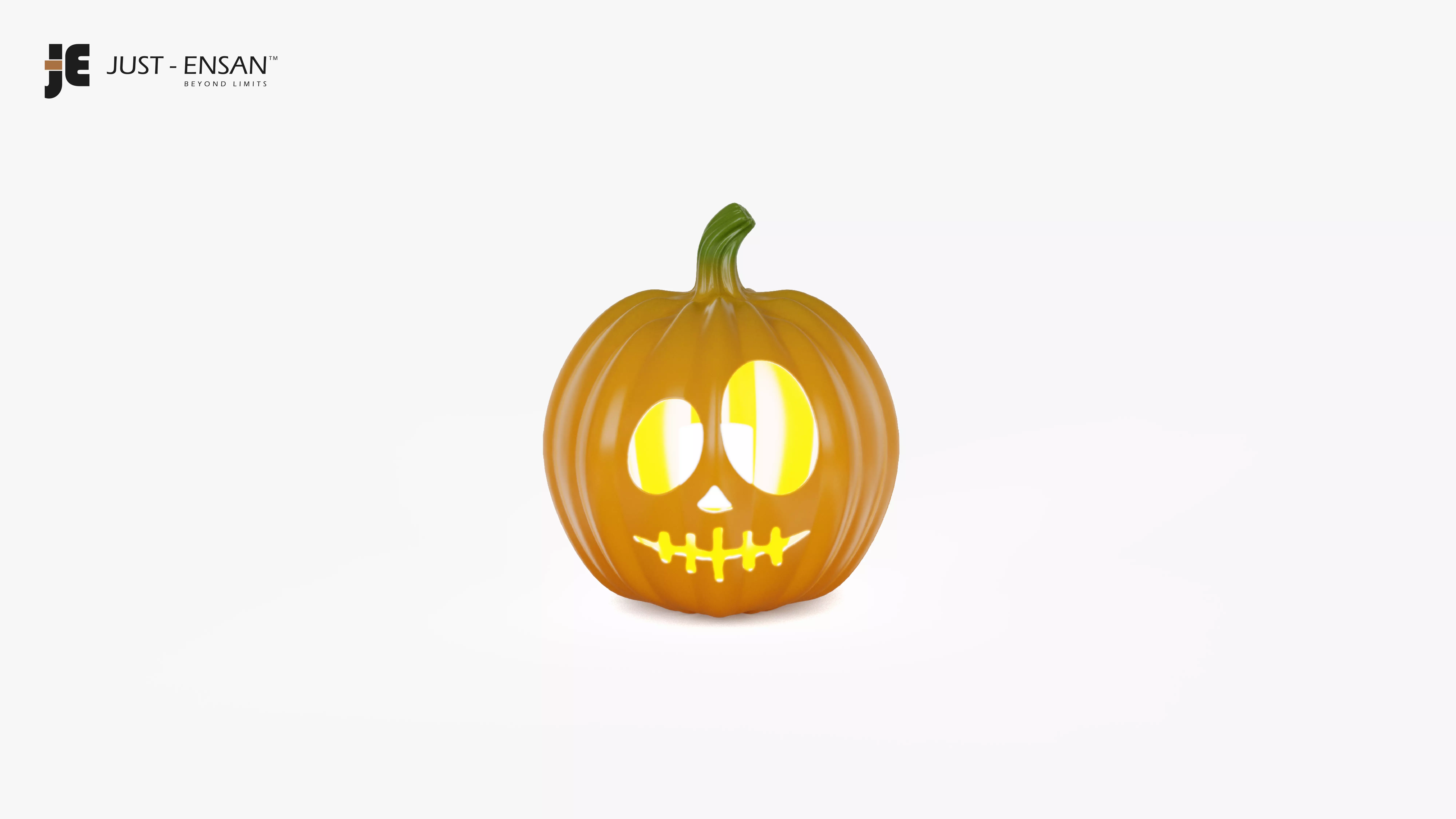 Halloween Pumpkin lamp 3D print model_5