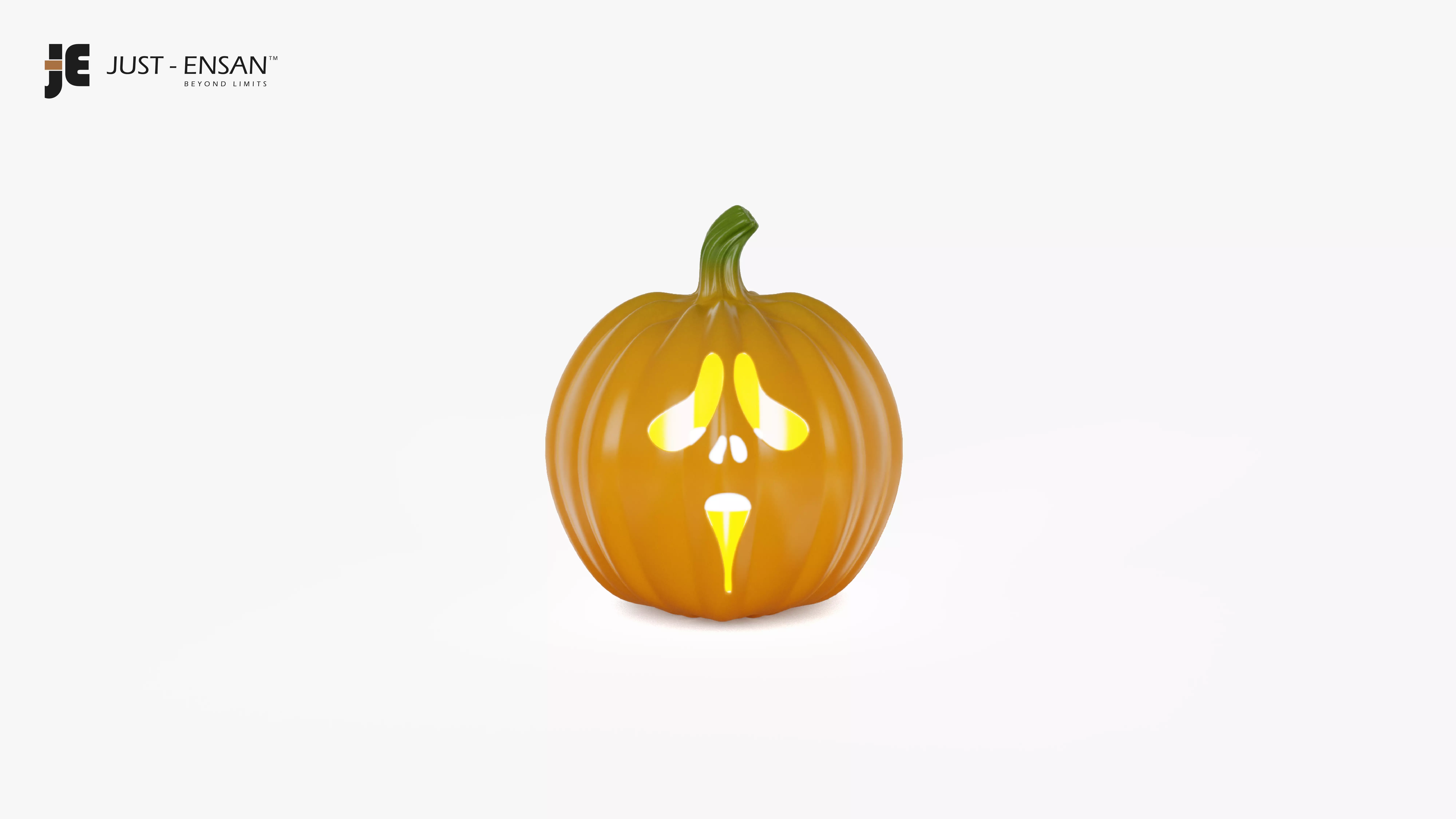Halloween Pumpkin lamp 3D print model_7