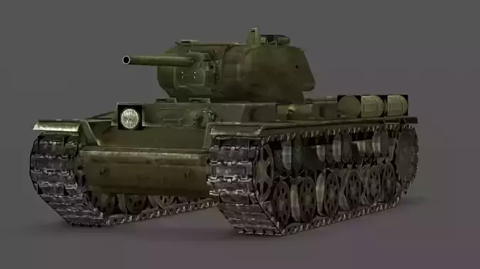 KV-1S Tank 3D Model
