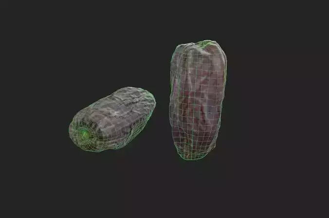 Date  M01 Low-poly 3D model 2