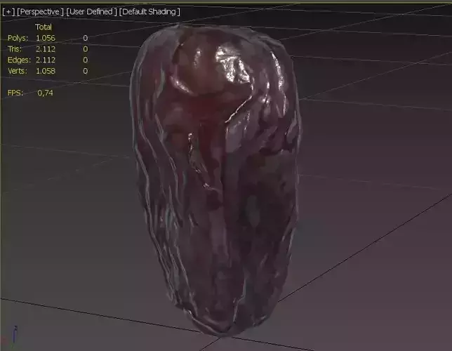 Date  M01 Low-poly 3D model 3