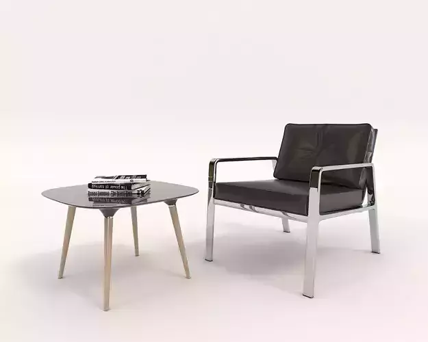 Modern Coffee Table and Armchair Set 15