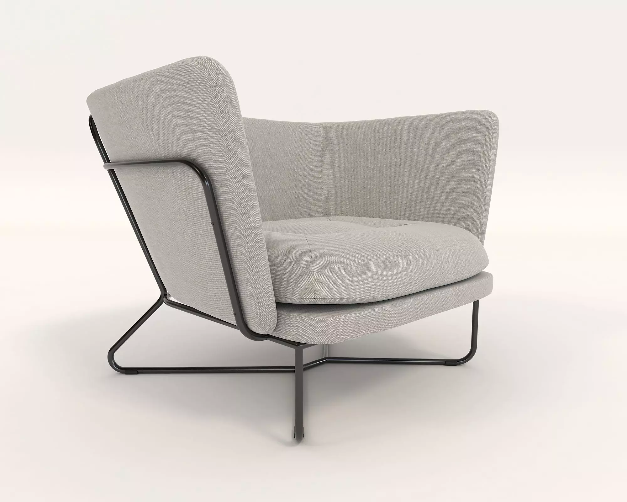 Modern Coffee Table and Armchair Set 16 3D model_7