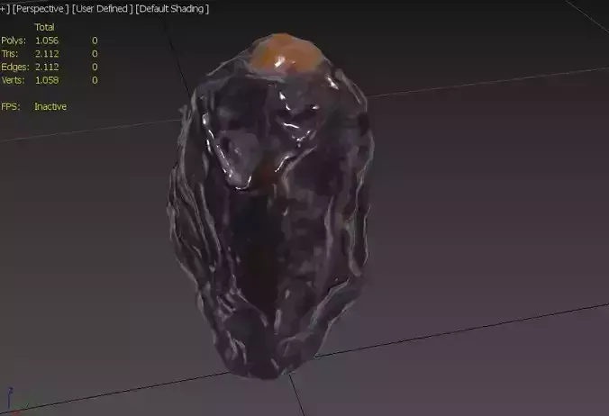 Date  M02 Low-poly 3D model 3
