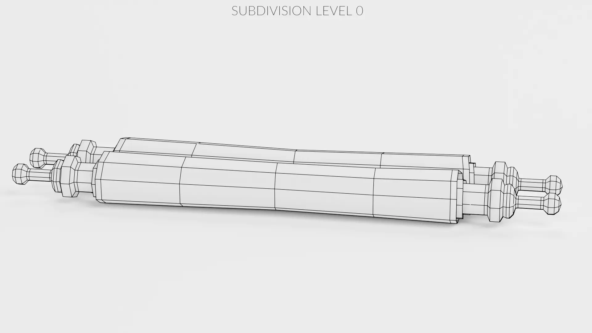 Scroll V4 - Medieval Paper Roll Prop Low-poly 3D model_7