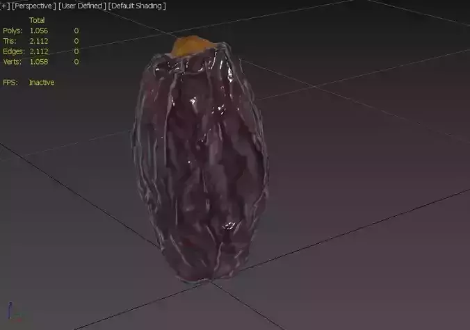 Date  M03 Low-poly 3D model 3