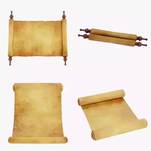 -Scrolls Empty Set- 3D Model Collection