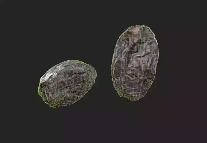 Date  M06 Low-poly 3D model 7