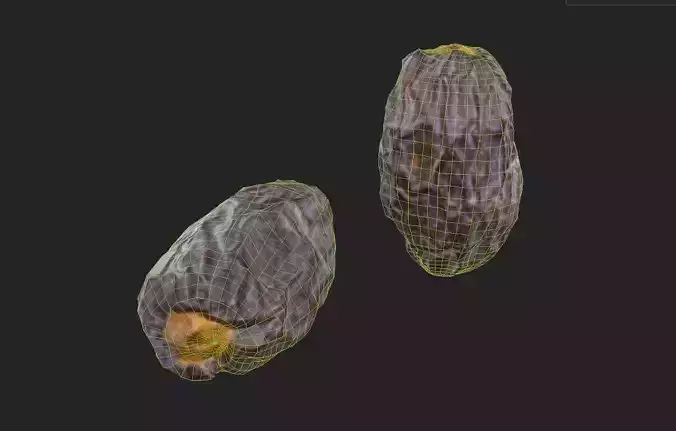 Date  M07 Low-poly 3D model 7