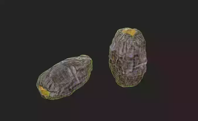 Date  M07 Low-poly 3D model 2