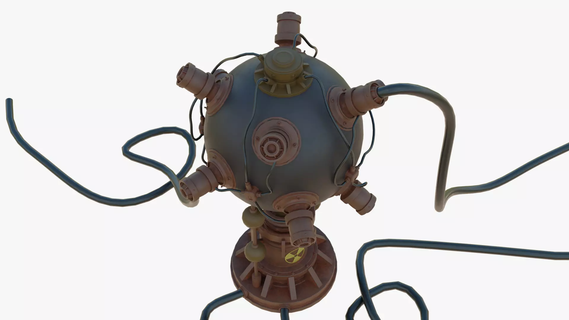 Nuclear reactor Low-poly 3D model_7