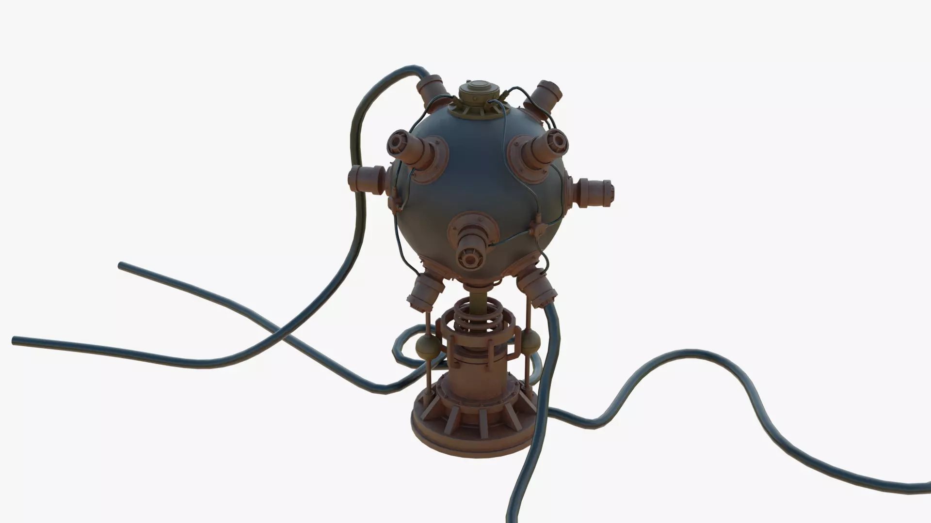 Nuclear reactor Low-poly 3D model_3