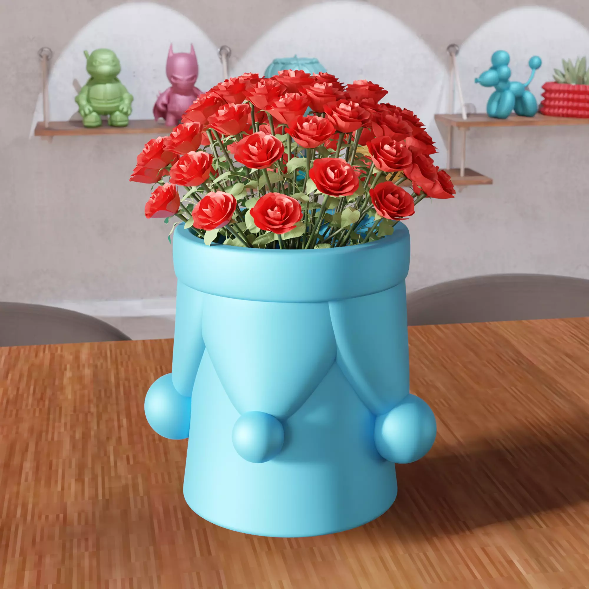 Santa Claus Planter STL File - 477 3D print model_3