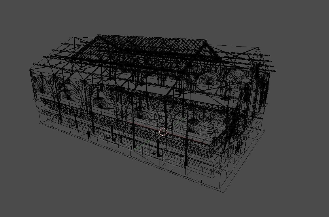 Swimming Pool Charlottenburg Low-poly 3D model_6