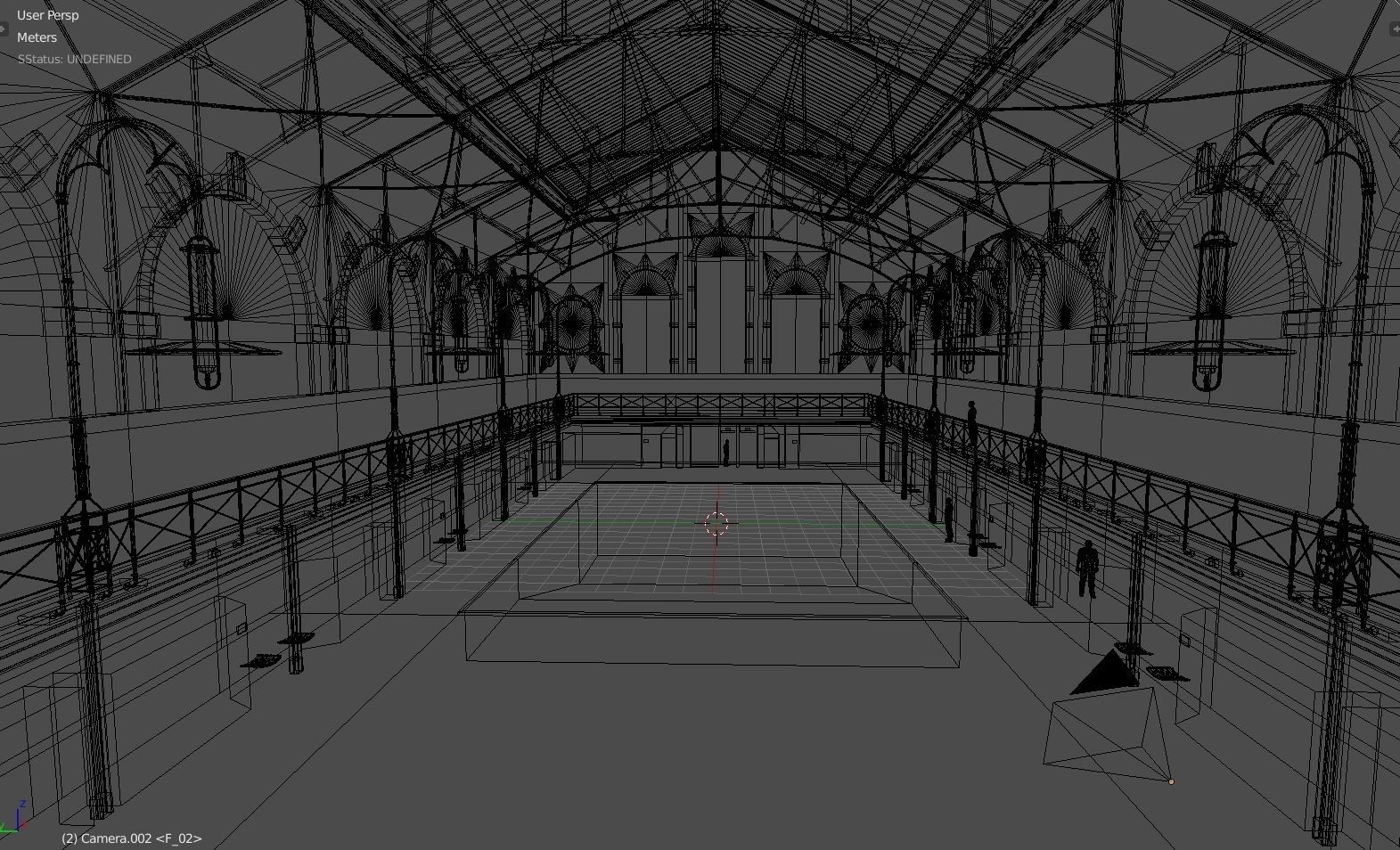 Swimming Pool Charlottenburg Low-poly 3D model_5