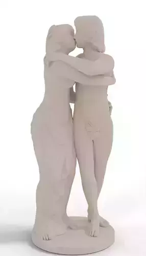 Baroque Sculpture Kiss Statue