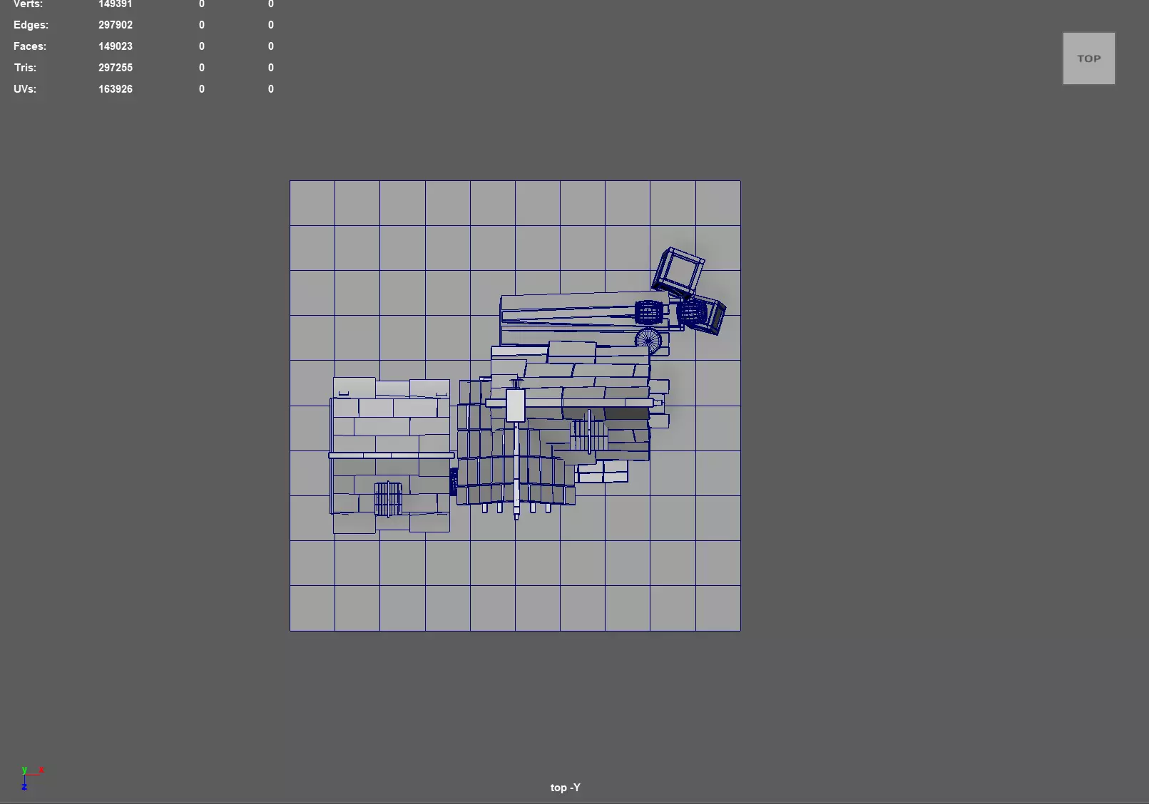 Basic House Low-poly 3D model_2