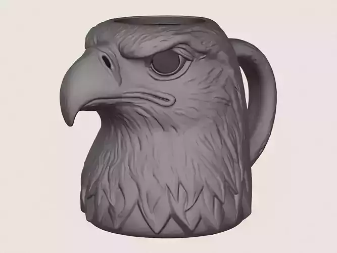 Eagle Head Decorative Mug