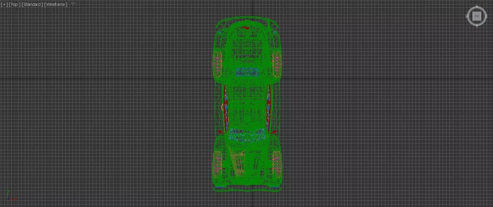 Vintage Classic Car Lowpoly PBR 3D Model Low-poly 3D model_12