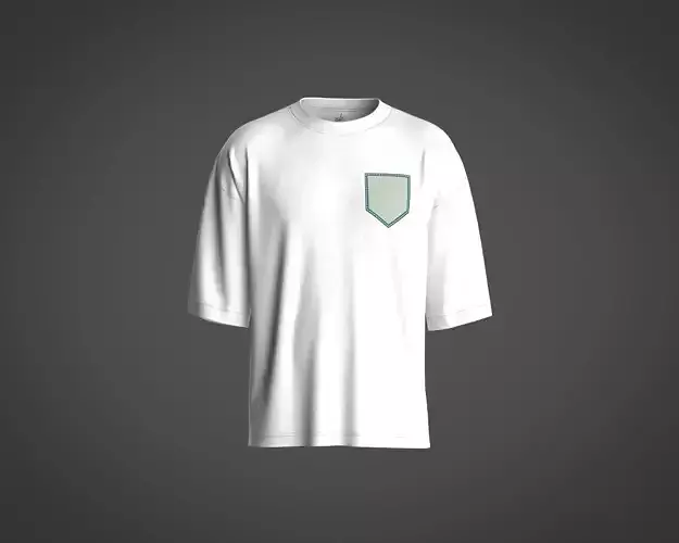 Mens basic tees with graphic pocket and print