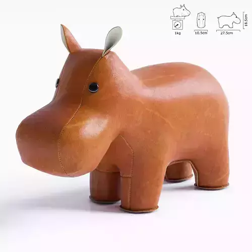 Hippo Bookend 3D model
