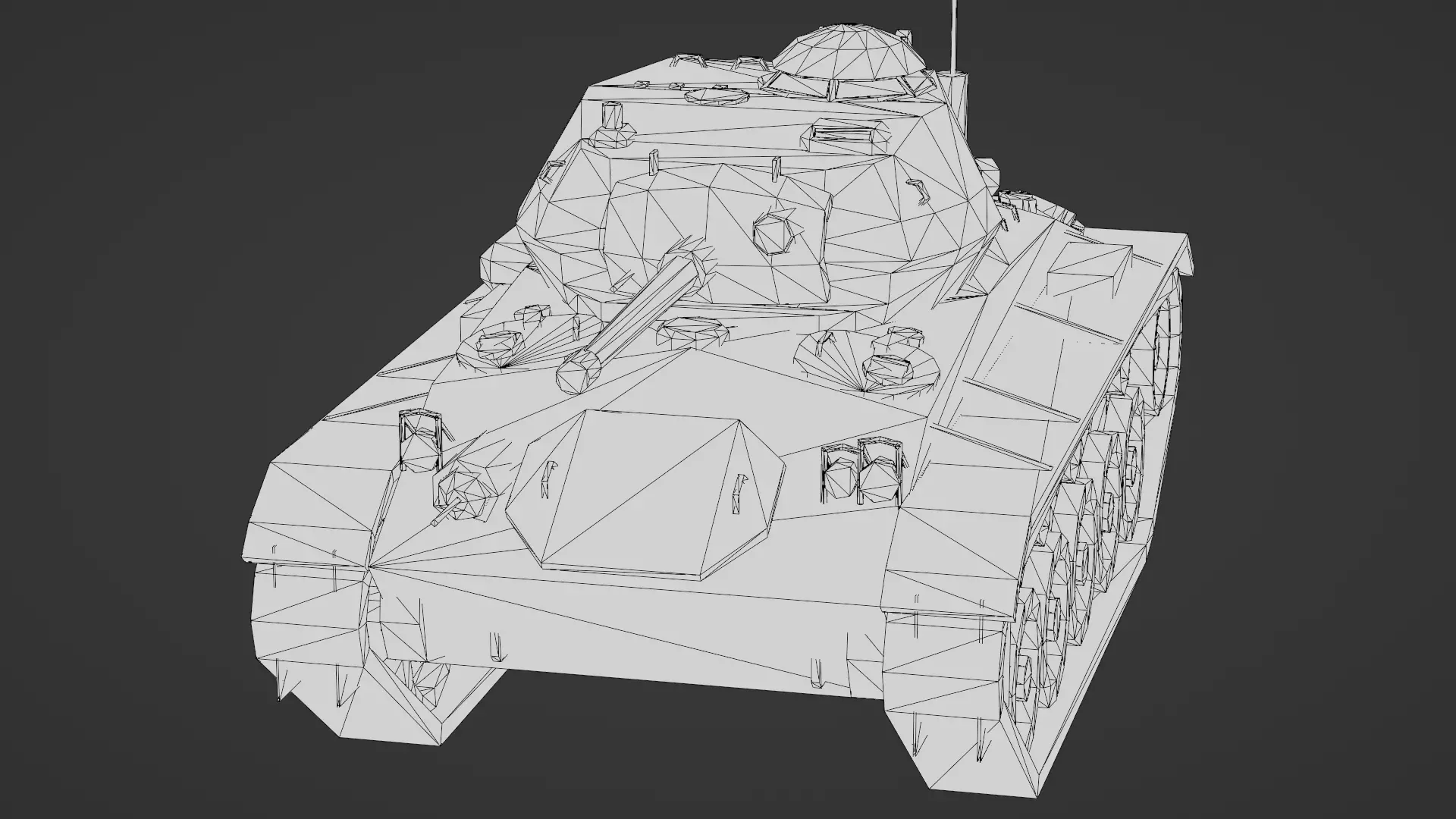  M24 Chaffee 3D Model Low-poly 3D model_34