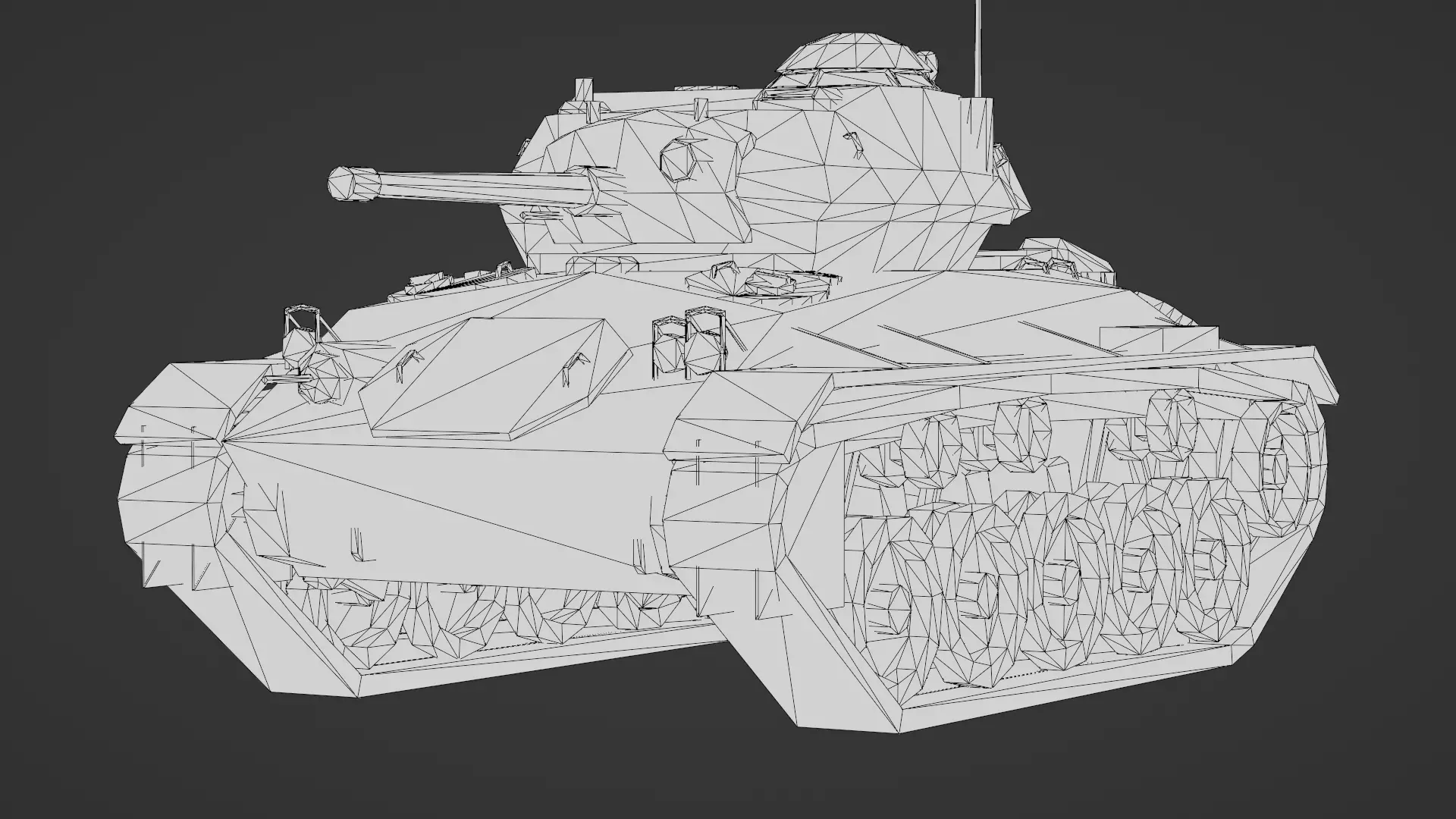  M24 Chaffee 3D Model Low-poly 3D model_28