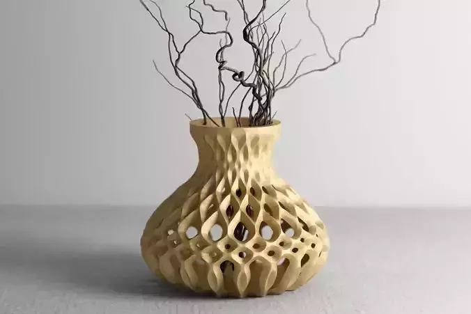 vase pot planter 3d print c14 